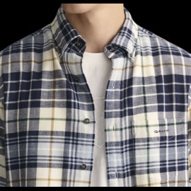 Gant shirt Scottish checks Cream / Evening Blue 3240004-130