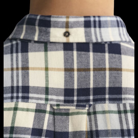 Gant shirt Scottish checks Cream / Evening Blue 3240004-130