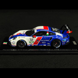 Porsche 911 GT3 Cup Typ 992 Nr 32 Sieger Carrera Cup Italia 2022 Gianmarco Quaresmini 1/43 Spark SI024