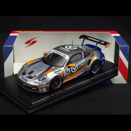 Porsche 911 GT3 Cup 992 Type N° 26 Winner Carrera Cup Great Britain 2022 Kiern Jewiss 1/43 Spark UK018