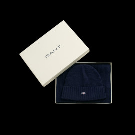 Gant Scarf + Beanie Set Navy Blue 9990015-410