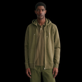 Gant Jacket Hoodie Kaki Green - men 2007059-301