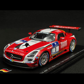 Mercedes-Benz AMG SLS GT3 Nr 1 Platz 2. ADAC 24h Nürburgring 2014 Black Falcon 1/43 Spark SG129