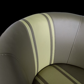 Tub chair Aviator B17 Memphis Belle Khaki / Grey