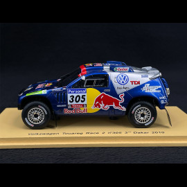 Volkswagen Touareg Race 2  Nr 305 Platz 3. Rallye Dakar 2010 1/43 Spark S0828