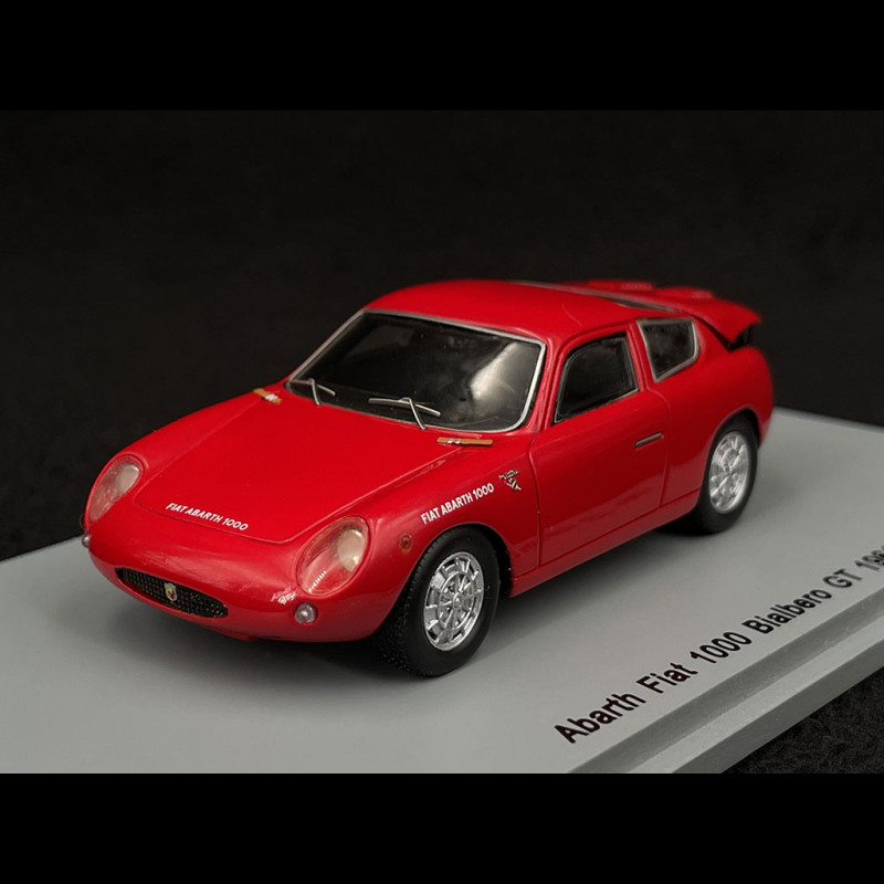 Abarth Fiat 1000 Bialbero GT 1961 - Spark 1/43 - Miniature Neuve Rouge