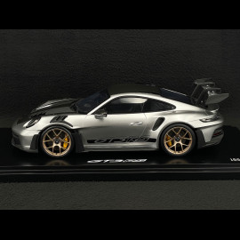 Porsche 911 GT3 RS Type 992 2023 Weissach Package GT Silver Metallic 1/18 Spark WAP0211540P003