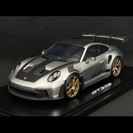 Porsche 911 GT3 RS Typ 992 2023 Weissach Package GT Silber Metallic 1/18 Spark WAP0211540P003