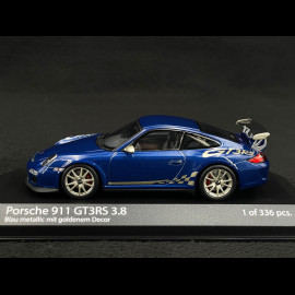 Porsche 911 GT3 RS 3.8 Type 997 mkII 2009 Aqua blue metallic 1/43 Minichamps 403069114