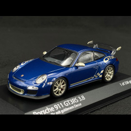 Porsche 911 GT3 RS 3.8 Type 997 mkII 2009 Aqua blue metallic 1/43 Minichamps 403069114