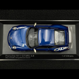 Porsche 911 GT3 RS 3.8 Type 997 mkII 2009 Aqua blue metallic 1/43 Minichamps 403069114