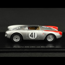 Porsche 550 /4 RS 1500 Spyder N° 41 24h Le Mans 1954 Hermann 1/43 Spark S9708