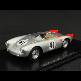 Porsche 550 /4 RS 1500 Spyder N° 41 24h Le Mans 1954 Hermann 1/43 Spark S9708