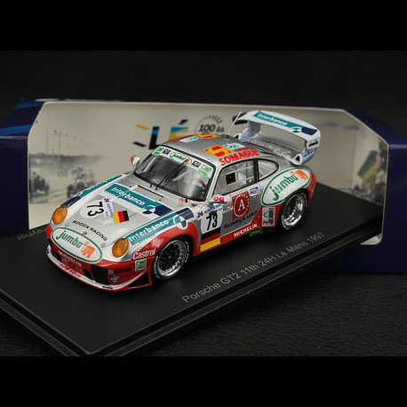 Porsche 911 GT2 N° 73 24h Le Mans 1997 Roock Racing 1/43 Spark
