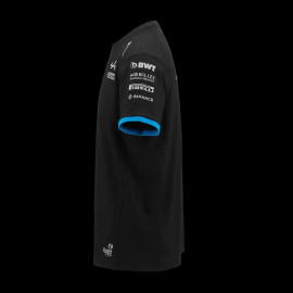 Alpine T-shirt F1 Team Ocon Gasly Kappa Black / Blue Cotton 321F34W-A12 - Men
