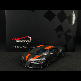 Bugatti Chiron Super Sport 300+ 2022 Schwarz / Orange 1/18 TrueScale TS0363