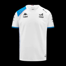 Alpine T-shirt F1 Team Ocon Gasly Kappa Weiß / Blau Baumwolle 321F34W-A0A - Herren