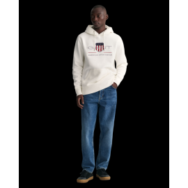 Gant Hoodie Sweatshirt White 2047082-113