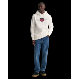 Gant Sweatshirt Hoodie mit Kapuze Weiß - Herren 2047082-113