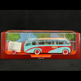 Tim und Struppi Der Swissair-Bus - Der Fall bienlein - Blau / Rot 1/43 29581