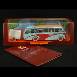 Tim und Struppi Der Swissair-Bus - Der Fall bienlein - Blau / Rot 1/43 29581