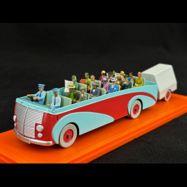 Tim und Struppi Der Swissair-Bus - Der Fall bienlein - Blau / Rot 1/43 29581