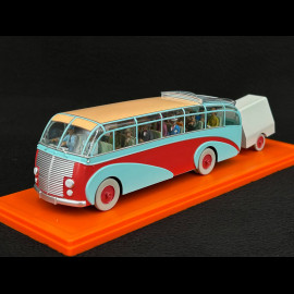 Tim und Struppi Der Swissair-Bus - Der Fall bienlein - Blau / Rot 1/43 29581