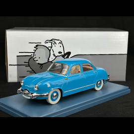 Tim und Struppi Das Panhard Dyna Z Taxi - Kohle an Bord - Blau 1/24 29930