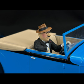 Tim und Struppi Gibbons' Cabrio - Der Blaue Lotos - Blau 1/24 29946
