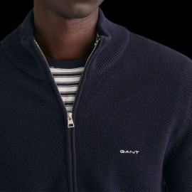 Gant Jacket Zipped cardigan Evening blue 8040524-433 - men