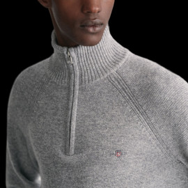Gant pullover Zipped collar Grey melange 8040524-433 - men
