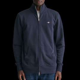 Gant Jacke Sweatshirt mit Reißverschluss Nachtblau 2008006-433 - Herren