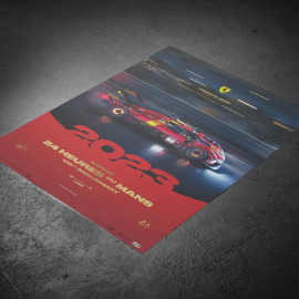 Poster Ferrari 499P n° 50 Sieger 24h Le Mans 2023 - 100th Anniversary - Collector's Edition