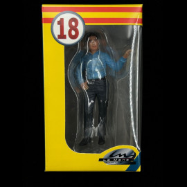 Figur Carroll Shelby blaue Hose / Hemd 24h Le Mans 1966 Diorama 1/18 Le Mans Miniatures FLM118046-P1