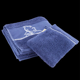 Tintin Towel + Toilet Glove Indigo blue 130333