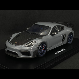 Porsche 718 Cayman GT4 RS Type 982 2022 Arctic Grey 1/18 Spark WAP0214010PGT1