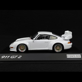 Porsche 911 GT2 Type 993 1995 Firn white 1/43 Spark WAP0202120RGT2