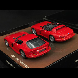 Dodge Viper & Dodge Viper GTS 1993 Set Red 1/43 Minichamps 436144000