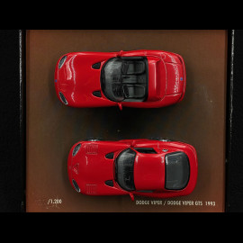 Dodge Viper & Dodge Viper GTS 1993 Set Red 1/43 Minichamps 436144000