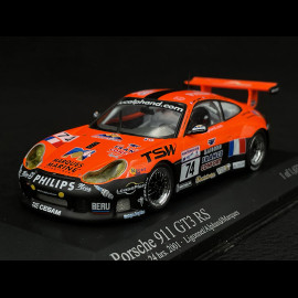 Porsche 911 GT3 RS Typ 996 n° 74 24h Le Mans 2001 1/43 Minichamps 400016974