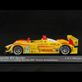 Porsche RS Spyder n° 7 Sieger ALMS Sport Car Challenge Mid-Ohio 2007 1/43 Minichamps 400076697