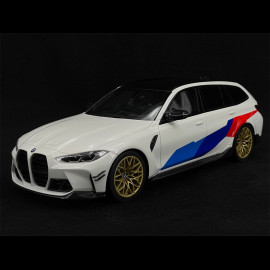 BMW M3 M-Performance Touring SW 2021 Weiß / Blau / Rot 1/18 Top Speed TS0490