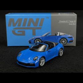 Porsche 911 Targa 4S Cabriolet Type 992 2020 Shark Blue 1/64 Mini GT MGT00610-L