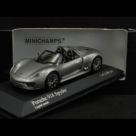 Porsche 918 Spyder 2010 Metallic Grau 1/43 Minichamps 410060030
