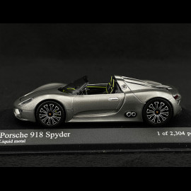 Porsche 918 Spyder 2010 Metallic Grau 1/43 Minichamps 410060030