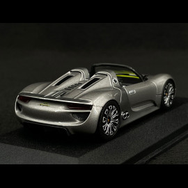Porsche 918 Spyder 2010 Metallic Grau 1/43 Minichamps 410060030