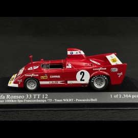 Alfa Romeo 33 TT 12 n° 2 Sieger Spa-Francorchamps 1975 1/43 Minichamps 400751202