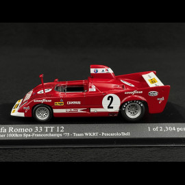 Alfa Romeo 33 TT 12 n° 2 Winner Spa-Francorchamps 1975 1/43 Minichamps 400751202