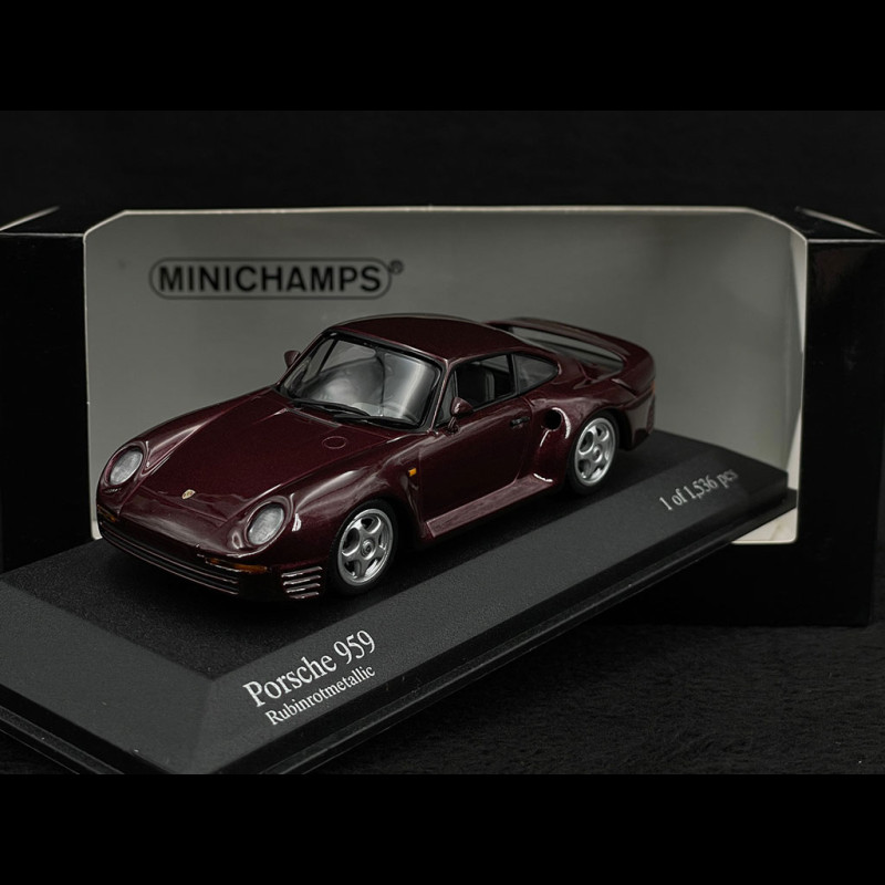Porsche 959 1987 Metallic Red 1/43 Minichamps 400062525