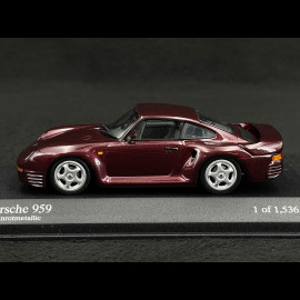 Porsche 959 1987 Metallic Rot 1/43 Minichamps 400062525